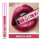Metallic Matte Liquid Lipstick Waterproof Long Lasting Non-Stick Cup Matte Shimmer Glitter Lip Gloss Women Lips Makeup 12 Colors Lootquake LLC