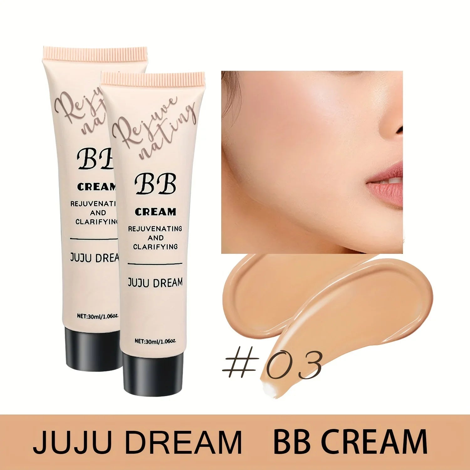 Natural Concealer BB cream, moisturizing & nourishing foundation, waterproof & long-lasting full coverage, suitable for all skin Lootquake LLC