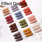 Vendeeni 15ml Furs Fluff Top Coat Gel Nail Polish Glossy Matte Effect UV LED Gel Varnish DIY Plush Velvet Top Coat For Nail Art