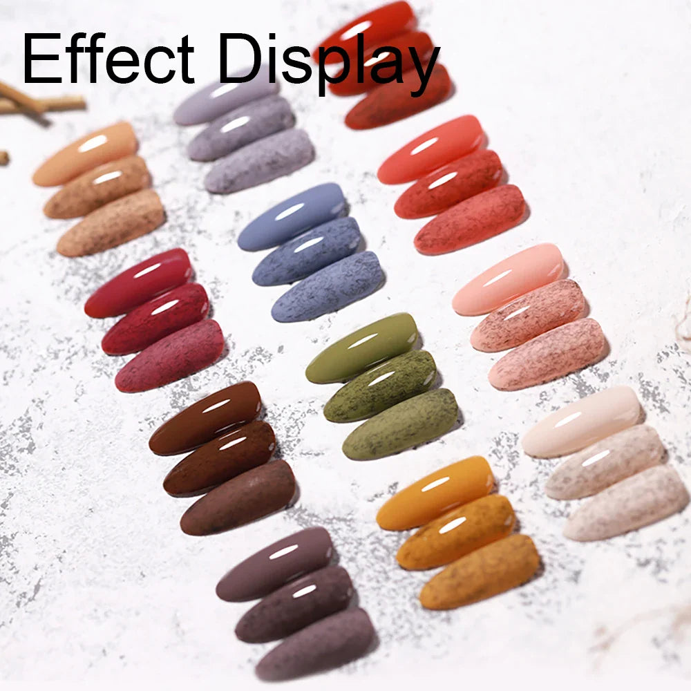 Vendeeni 15ml Furs Fluff Top Coat Gel Nail Polish Glossy Matte Effect UV LED Gel Varnish DIY Plush Velvet Top Coat For Nail Art