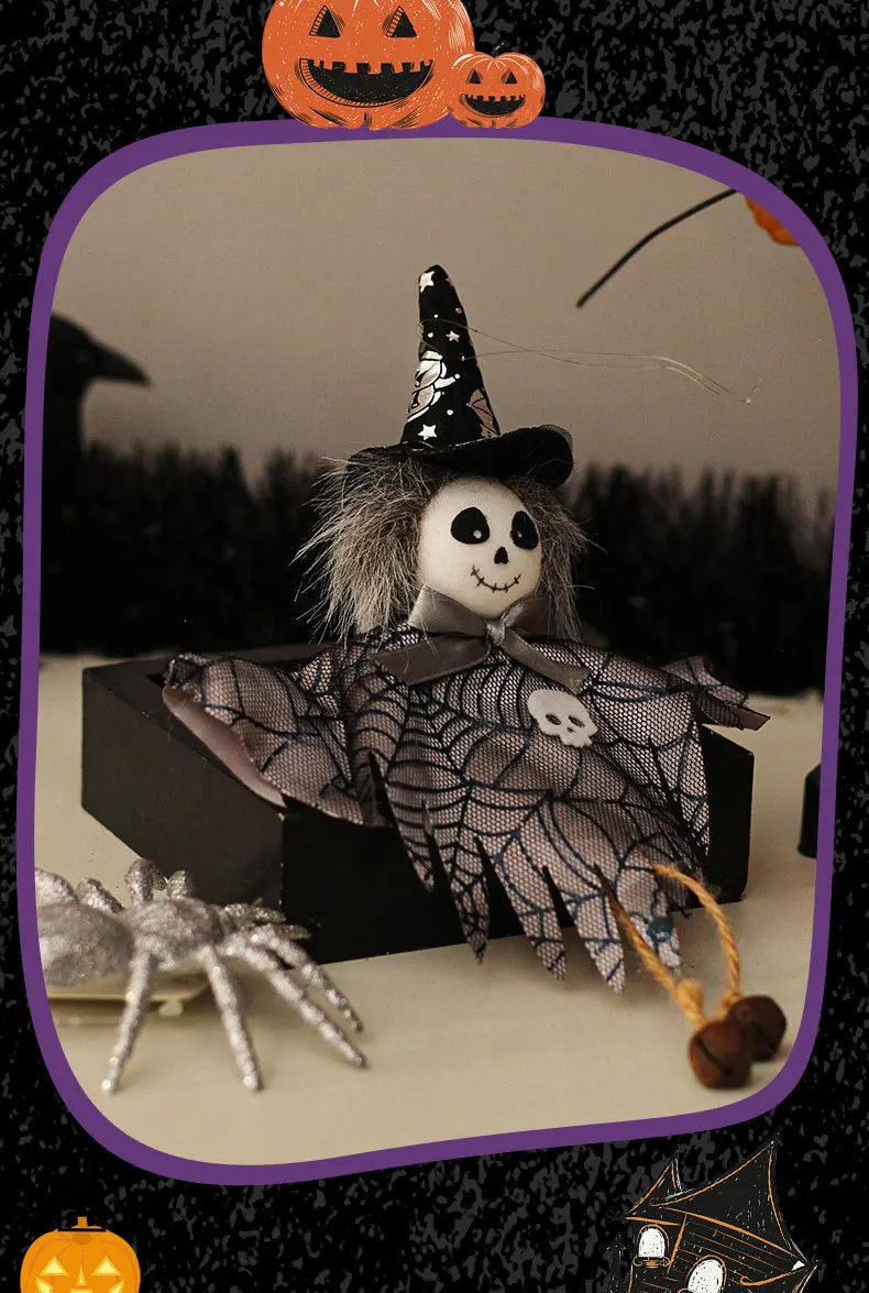 Halloween Decorations Doll Bar Decor Pumpkin Ghost Witch Pendant Scary Halloween Kids Gift Halloween Party Decoration for Home Lootquake LLC