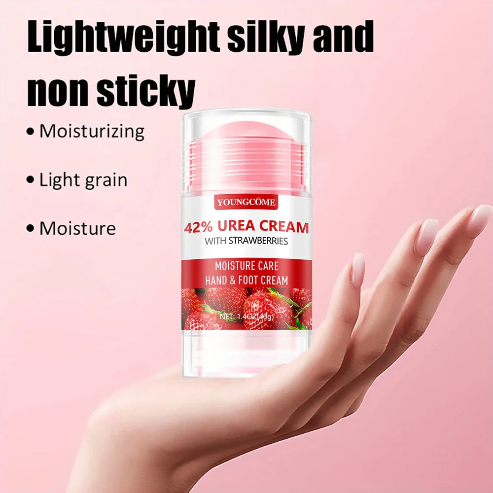 Urea Cream Strawberry Hand Feet Cream Prevent Dryness Cracking of Hands and Feet Deeply Hydrates Exfoliates Soothing Skin Care Lootquake LLC