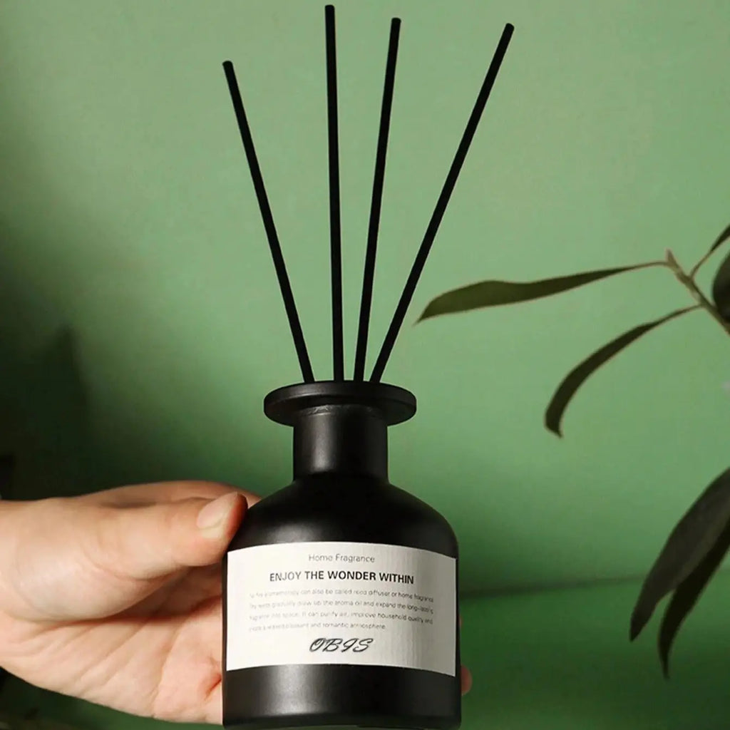 50ml Aromatherapy Essential Oil Flameless Freesia Jasmine Fragrance Oil with Reed Diffuser Stick Home Room Air Freshener Decor Lootquake LLC