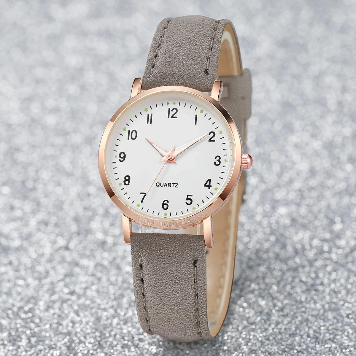 Fashion Women Watches Casual Arabic Dial Ladies Leather Band Quartz Watch Reloj Mujer Girls Clock Gift