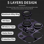 Camera Lens Metal Protector Glass For iPhone 14 Pro 13Pro 13 12 Pro Max Plus Full Cover Lens Protective Cap For iPhone 13 14Pro Tempered Glass Lens Film Metal Camera Screen Protection HD Clear Lens Protector