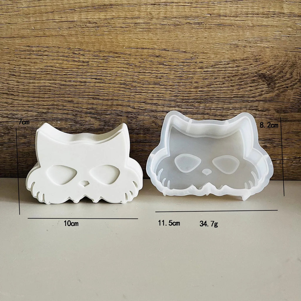 Halloween Decoration Diy Mold Skeleton Bat Mask Jack Ghost Silicone Mould Car Aromatherapy Plaster Doll Pinch Molds Lootquake LLC