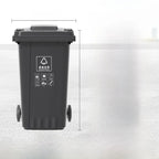 Large Capaci Outdoor Kitchen Waste Bin 240L with Wheels for ering Commercial Use Big Size Tra Can Recycling Bin