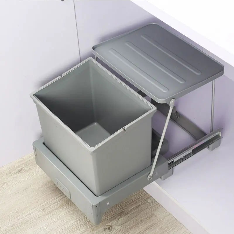 Kitchen Trash Can Household Pull Out Trash Can Sink Cabinet Bottom Garbage Bin Large Capacity Litter Bins Food Waste Disposal