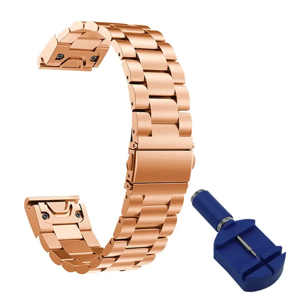 Garmin Stainless Steel QuickFit Strap - Sleek and Stylish - SJB-DIAMOND ELITES