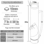 Yoga Mat Bag with Water Bottle Pocket & Wet Storage