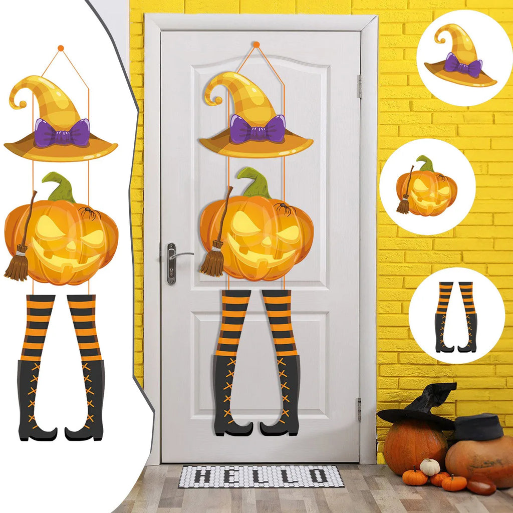 Hanging Scary Pumpkin for Porch Lootquake LLC