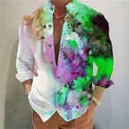 Men's shirt long-sleeved colorful fashion cardigan shirt Hawaiian 3D printed shirt XS-6XL super large size shirt soft fabric Lootquake LLC