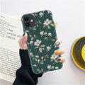 Fashion Flower Phone Case For Iphone 7 8 Plus  Iphone Xr X Xs Silicone Ultra Thin Shockproof Mobile Phone Case With Fashion Pattern Cover Stylish Beautiful Flower Pattern Colored iphone Case Stevvex