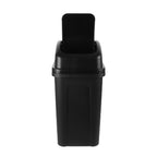 Large Capacity Shake Lid Trash Can 30L Grey White PP Material Kitchen Bathroom Bedroom Garbage Bin Compact Reusable