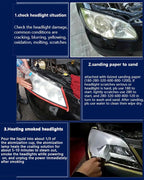 Car Headlight Lens Restoration Kit with EU/US Plug Headlamp Restore Polishing Cleaning Tools 100ml/200ml