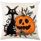 Halloween Pillowcases: Cat, Ghost, and Pumpkin Themed Decor! Sofa cushion cover, holiday party decoration, gift Lootquake LLC
