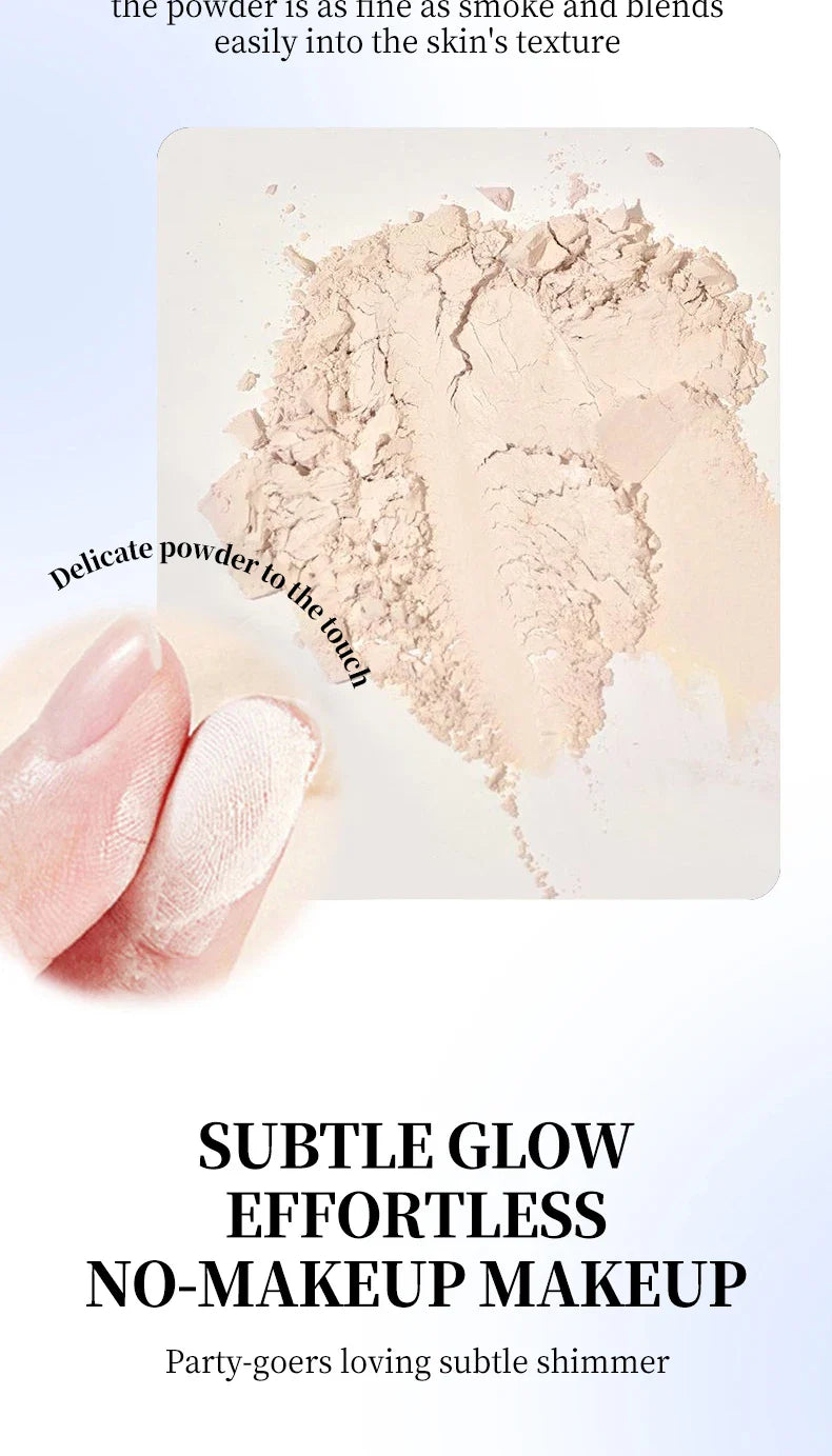 Ocheal Matte Face Setting Powder Oil-control Lightweight Radiant Foundation Pressed Powder Face Full Coverage Makeup Cosmetic Lootquake LLC