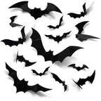 Halloween Decoration 3D Black PVC Bat Halloween Party DIY Decor Wall Sticker Bar Room Halloween Party Scary Decos Props Lootquake LLC