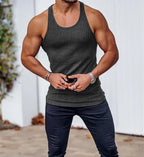 StriveFit Men's Stripe Gym Tank - Summer 2026 THRIXINE