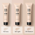 Natural Finish Foundation Cream 30ml Lightweight BB Cover Dark Circles Pores Oil Free Long Lasting Makeup Base Lootquake LLC