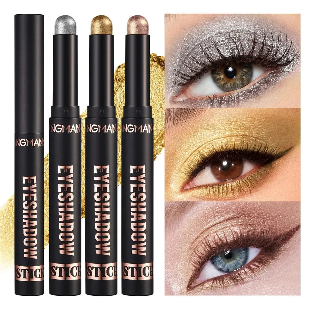 1PC Waterproof Pearlescent Eyeshadow Pencil Stick 8 Colors Lasting Glitter Shimmer Eye Shadow Highlighter Pen Eyes Makeup Tools Lootquake LLC
