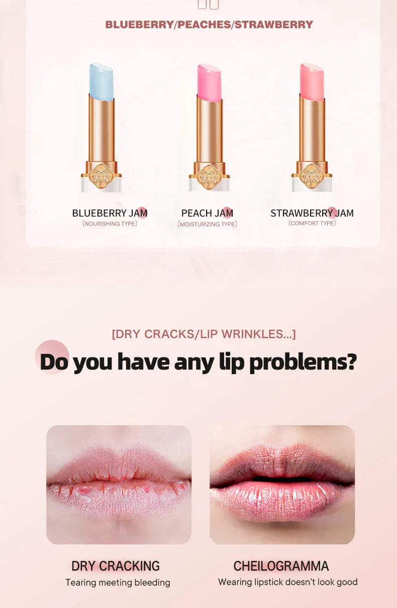 Fruit flavored moisturizing lipstick, neutral and natural, lip care, used to moisturize and prevent dryness, care for lip skin Lootquake LLC