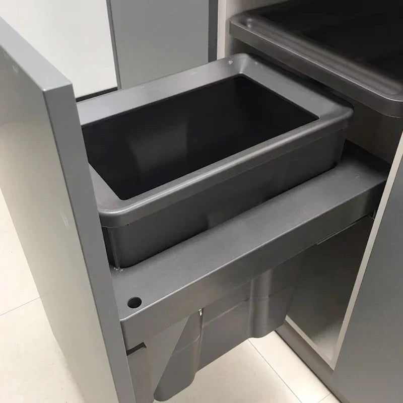 Large Capacity Waste Bins Food Waste Trash Can Kitchen Recycle Dustbin Built-in Cleaning Litter Bins Garbage Disposal Tools Lootquake LLC