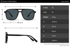 SO&EI Fashion Double Bridges Square Rivets Women Sunglasses Retro Men Gradient Shades UV400 Sun Glasses