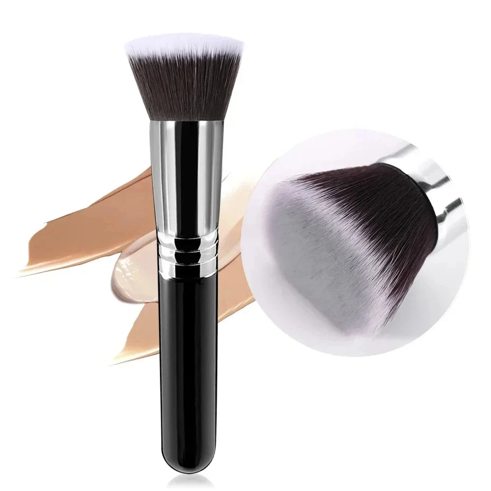 Powder Brush Professional Makeup Brushes Black Multifunctional Foundation Blush Sculpting Bronzer Brush Make Up Tools Lootquake LLC
