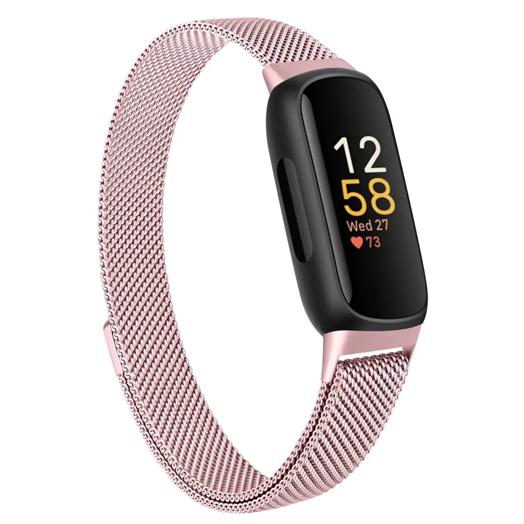 Fitbit Inspire 3 Metal Magnetic Loop Band – Stainless Steel Mesh Strap BandsCo Straps