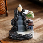 Incense Burner Mountains River Waterfall Fragrance Fireplace Backflow Aroma Smoke Zen Censer Holder Decoration for Home Lootquake LLC