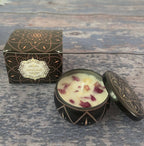 Soybean wax dried flower scented candle? Wedding companion gift birthday gift floral fragrance incense candle Lootquake LLC