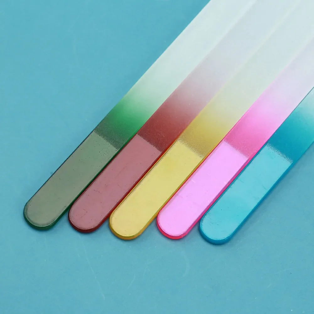 Nano Glass Nail Files Professional Polishing Manicure Art Tool Washable make nails brighten easily like nail polish Lootquake LLC