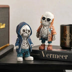 Skeleton Doll Resin Jewelry Character Statue Home Creative Cool Room Decor Panel Trendy Street Decoration Personalised Retro