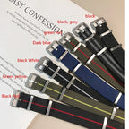 Polar Watch Band Nylon Elastic Strap Unisex Military Style Blue Red