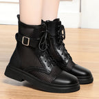 Spring Fashion Women Summer Mesh Lace-up Short Ankle Boots Versatile Casual Breathable Hollow Boots Platform Thin Shoes Grace Lootquake LLC
