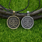 Nostalgia Judaica Menorah Pendant Jewish Jewelry Necklace For Mens Womens Hebrew Israel Faith Lamp Hanukkah Gifts Dropshipping