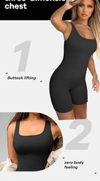 Seamless One-Piece Short Yoga Sportswear THRIXINE