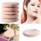 5pcs Round Facial Powder Foundation Puff ,Portable Soft Cosmetic Puff For Makeup Application, Beauty Tool Essential Make Up Lootquake LLC