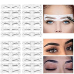 Reusable Eyebrow Stencil Set Soft Ruler Brow Definer Eye Brow Drawing Guide Styling Shaping Grooming Template Card Makeup Tools Lootquake LLC
