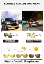 2024 UV400 Polarized Sunglasses Men Women Outdoor Discoloration Eyewear Men Trendy Photochromic Night Vision Sun Glasses