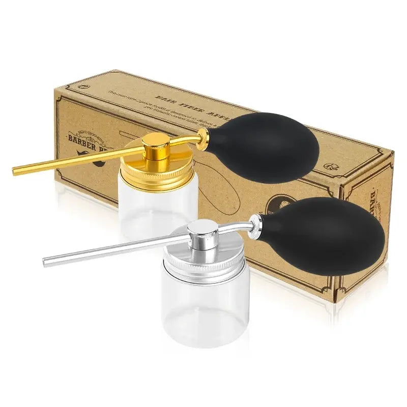 Refillable Barber Powder Spray Bottle Hair Building Fiber Applicator Talc Powder Blower Puffer Tools Salon Accessories Lootquake LLC