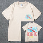 New Summer Hip Hop T Shirt Men Women Cactus Jack Harajuku T-Shirts WISH YOU WERE HERE Letter Print Tee Tops Lootquake LLC
