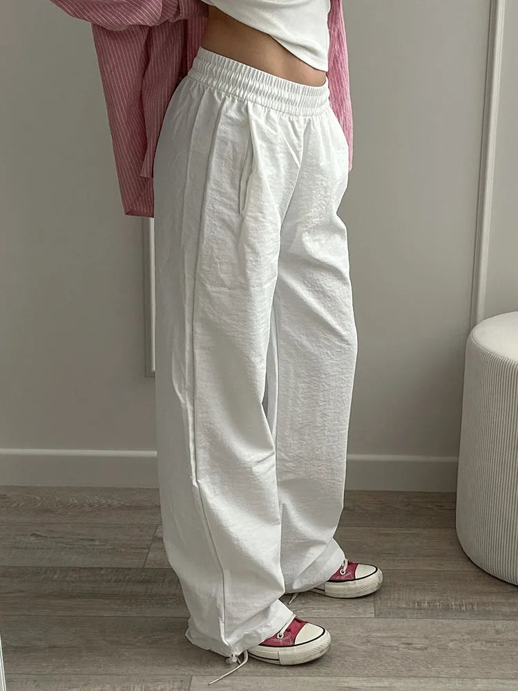 ChicEase High Waist Wide Leg Joggers THRIXINE