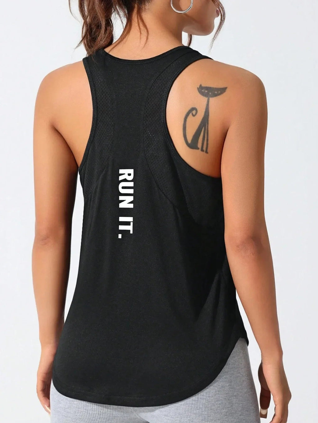 LOVELYX Flow: Women's Unique Letter Yoga-Run Vest THRIXINE