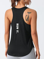 LOVELYX Flow: Women's Unique Letter Yoga-Run Vest THRIXINE