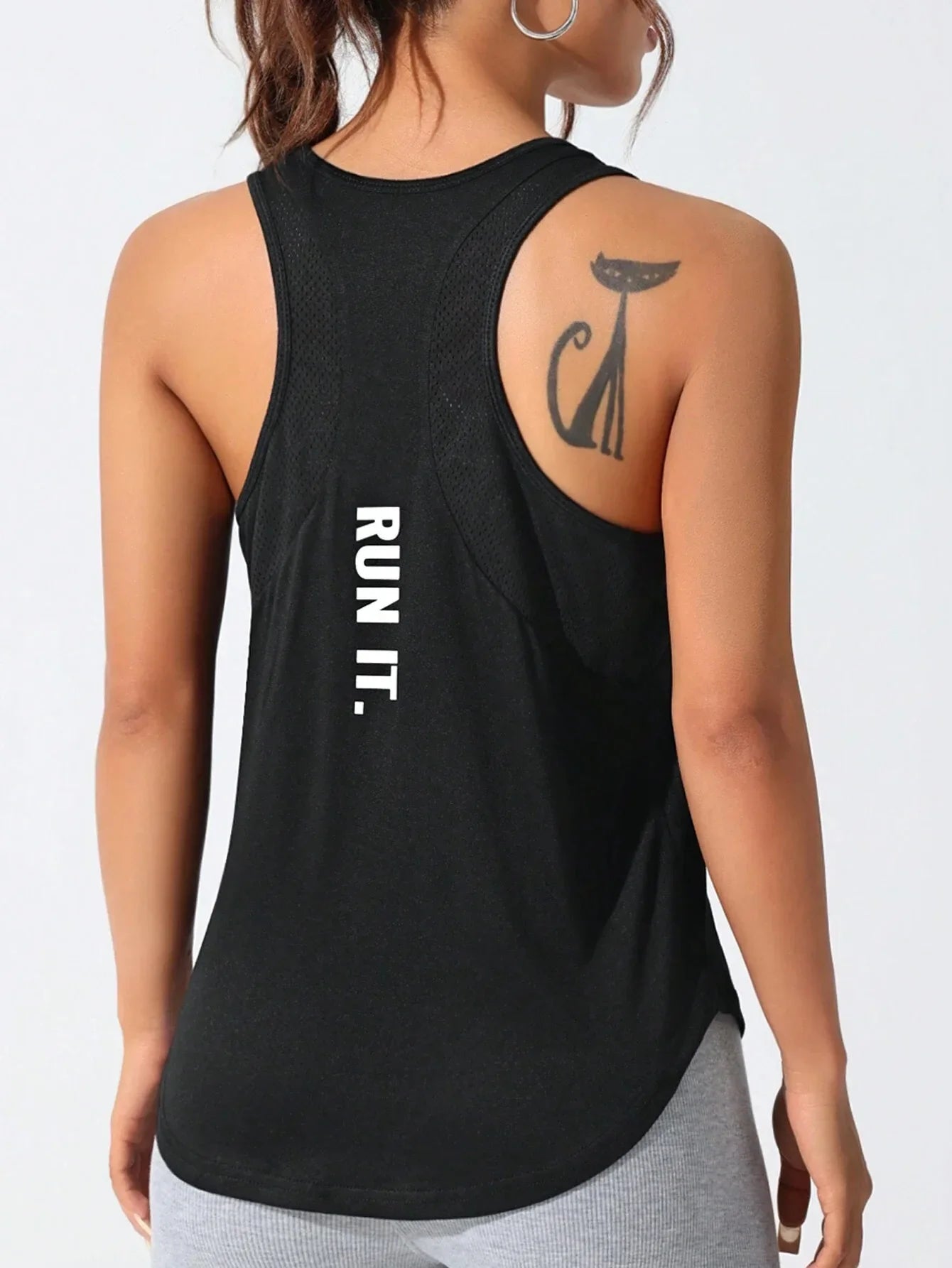 LOVELYX Flow: Women's Unique Letter Yoga-Run Vest THRIXINE