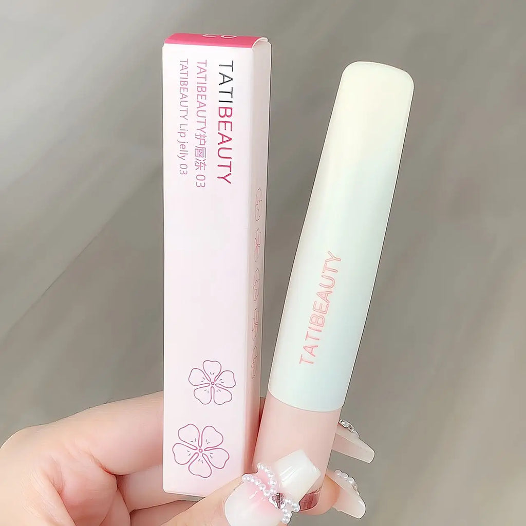 TATIBEAUTY Lip Jelly Essence Hydrating Lipstick Lip Gloss Lip Gloss Mirror Lip Gloss Lipstick Tender Pink Student Makeup Lootquake LLC