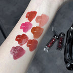 Dark Purple Lip Gloss Water Light Long Lasting Clear Moisturize Mirror Pink Peach Lip Tint Non Stick Cup Liquid Lipstick Makeup