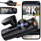 Vantrue N4Pro Dashcam 4K Wi-Fi 3-Channel Dashcam Voice Control IMX678 Night Vision HDR GPS Cam 24h Packing Mode Camera for Car Lootquake LLC